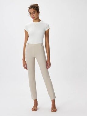 Quince Ultra-Stretch Ponte Straight Leg Pants , sz : medium